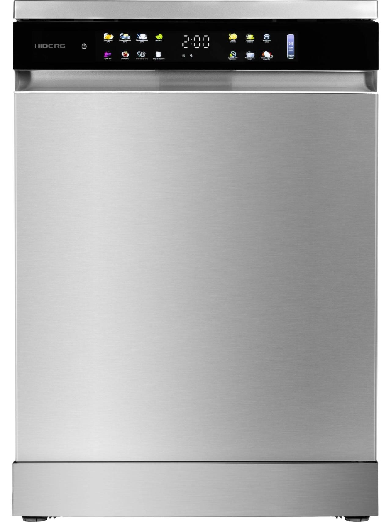 Отдельностоящая посудомоечная машина HIBERG i-F 6815 LX RU